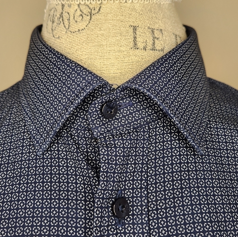Lipson pattern sport dress shirt